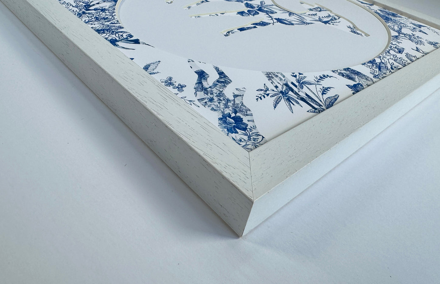 Set of three mounted artwork in forest style