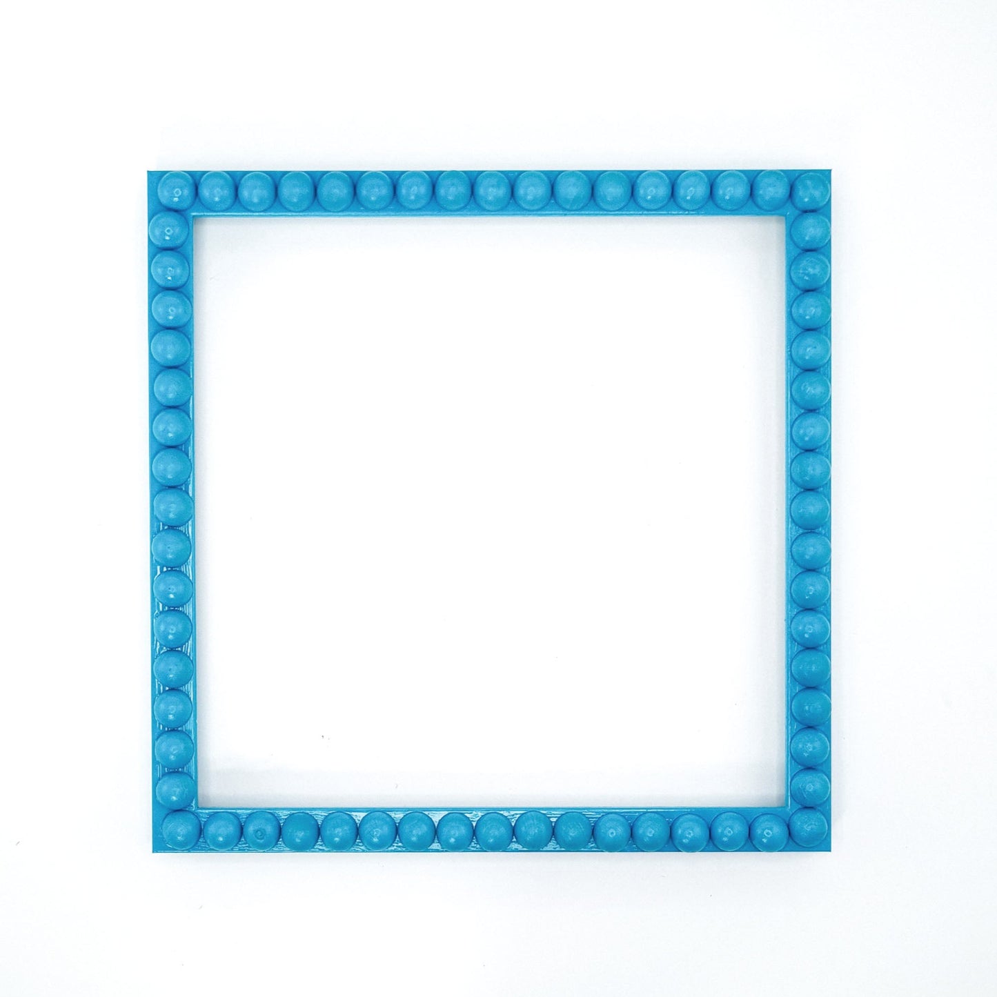Wood Bobbin Picture / Photo Frames - Blue