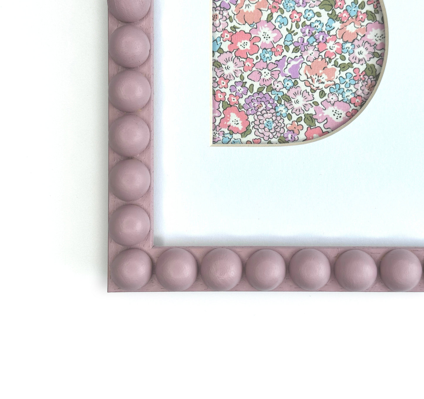 Wood Bobbin Picture / Photo Frames - Farrow & Ball Cinder Rose