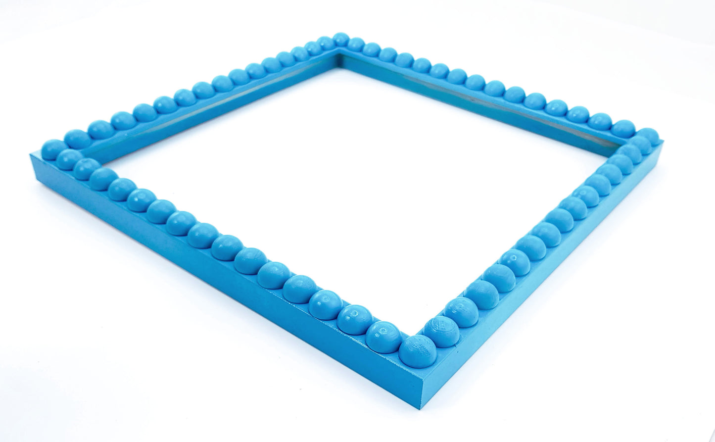 Wood Bobbin Picture / Photo Frames - Blue