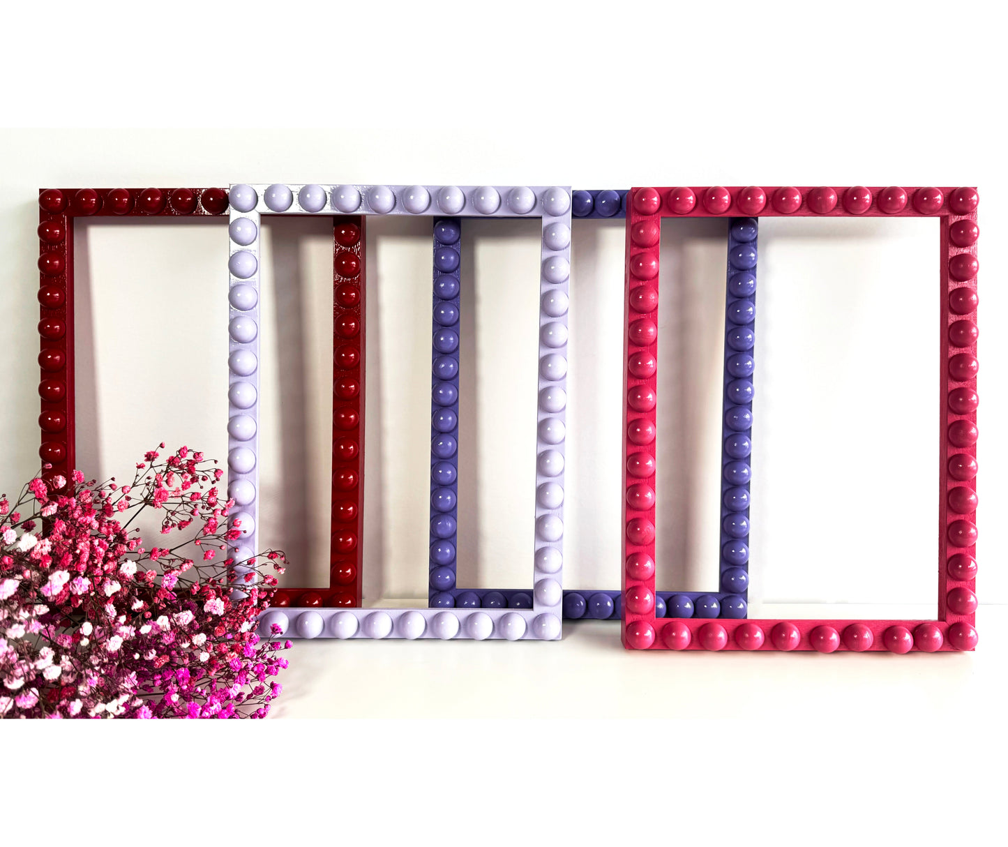 Purple Handmade Bobbin Picture / Photo Frame