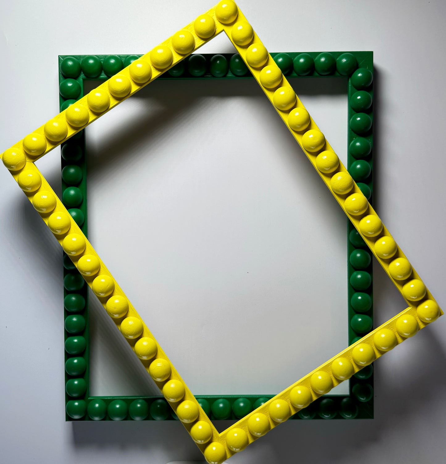 Yellow Handmade Bobbin Picture / Photo Frame