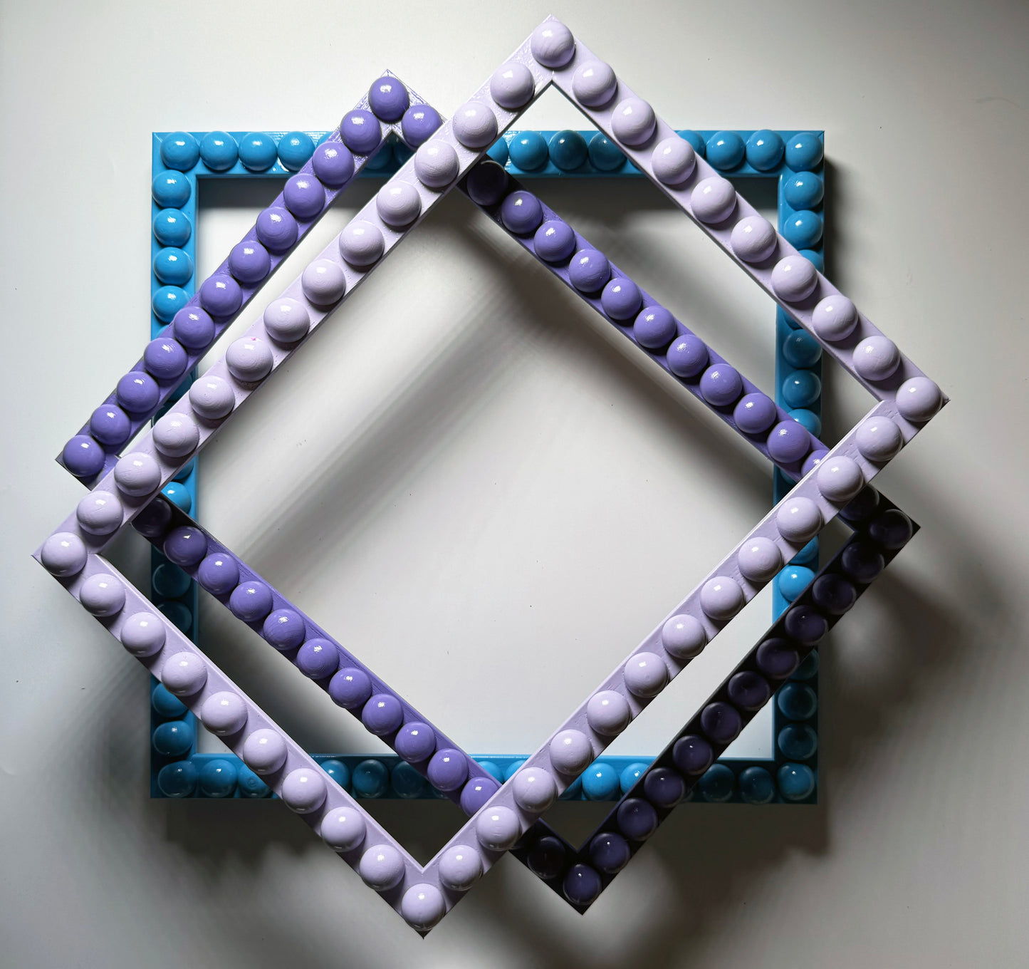 Blue Handmade Bobbin Picture / Photo Frame
