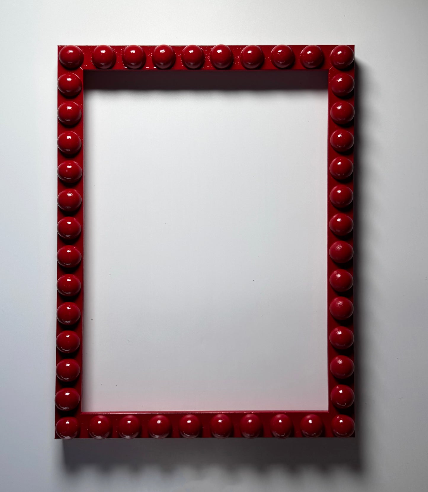 Deep Red Handmade Bobbin Picture / Photo Frame