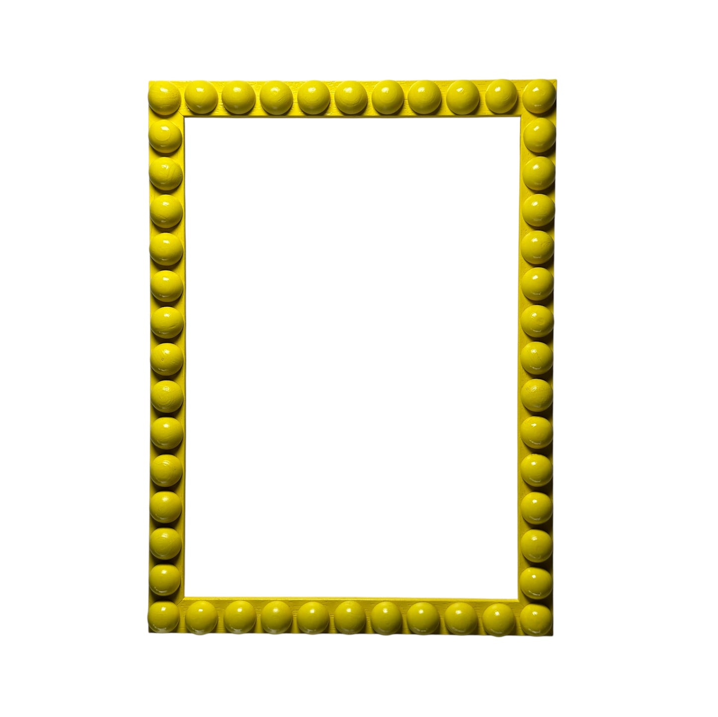 Yellow Handmade Bobbin Picture / Photo Frame