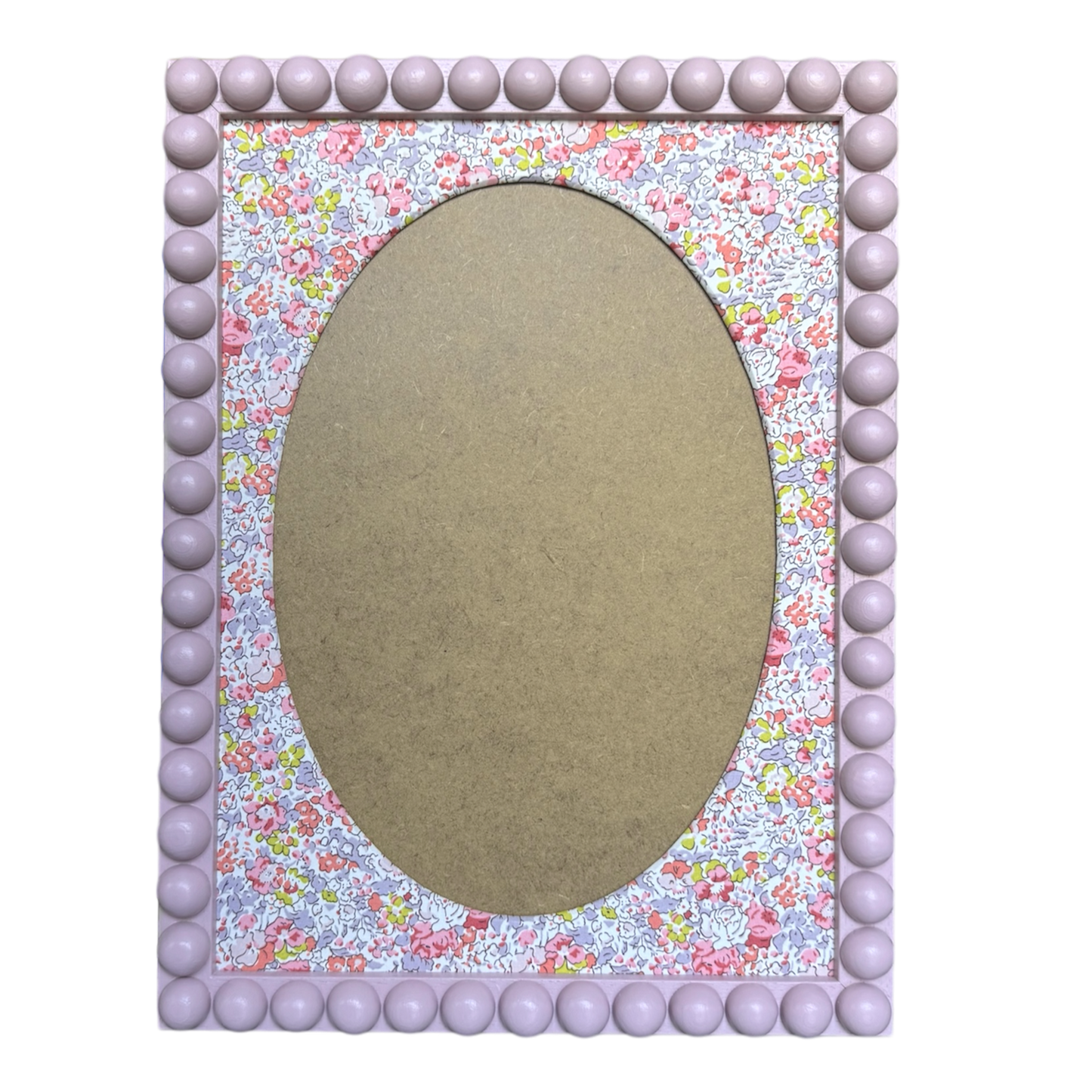 Fabric Picture / Photo Mount - Liberty Covered Oval Picture Mount