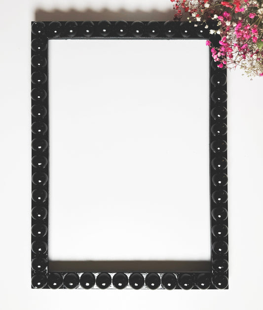 Black Handmade Bobbin Picture / Photo Frame