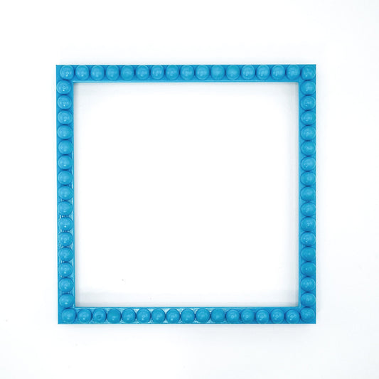 Wood Bobbin Picture / Photo Frames -  Blue