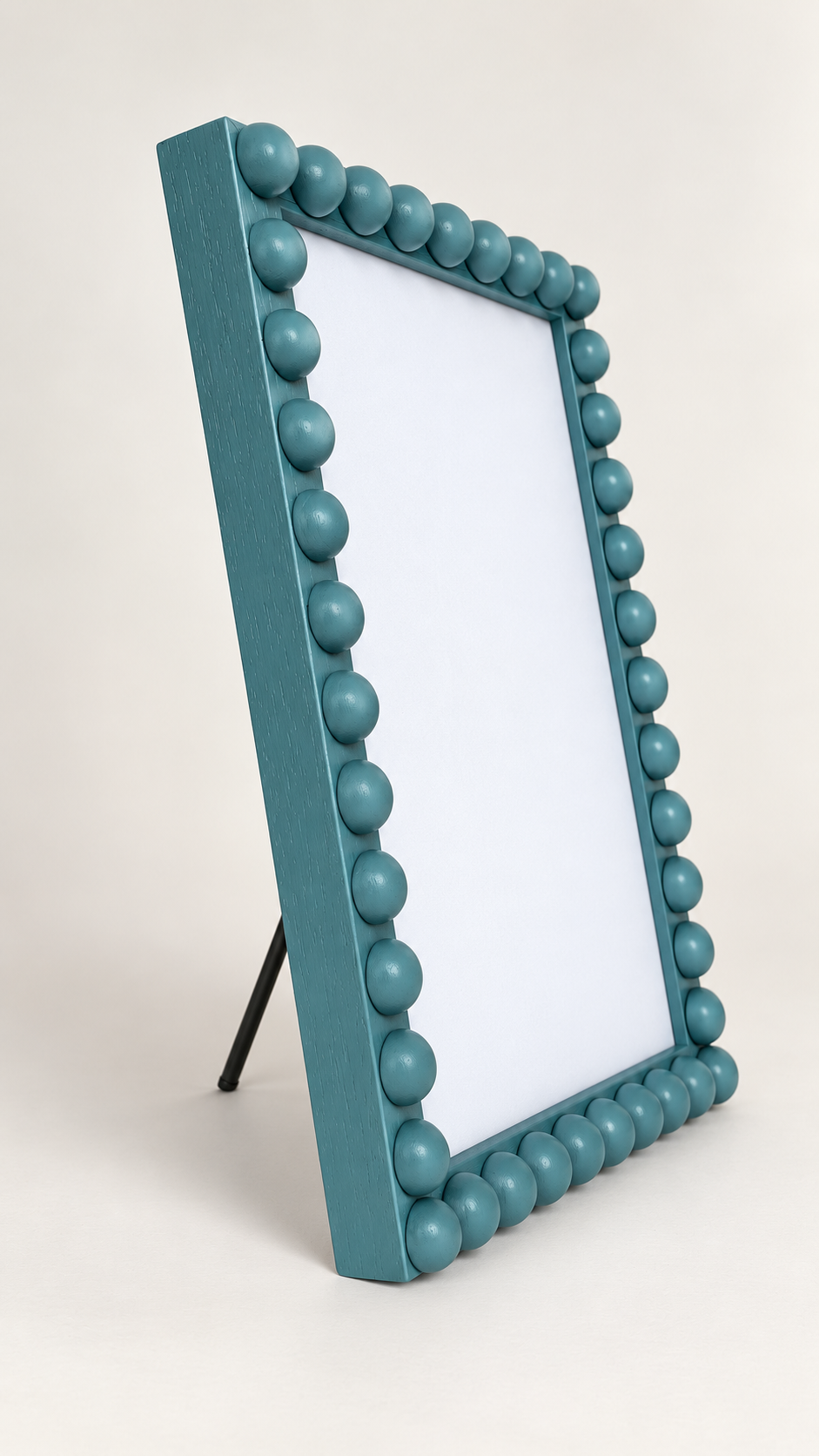 Wood Bobbin Picture / Photo Frame - Farrow & Ball Stone Blue