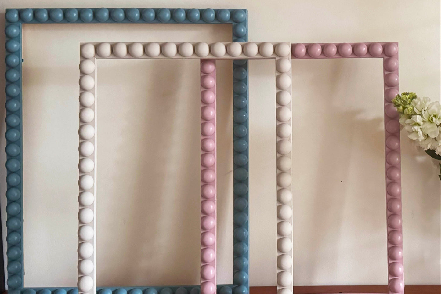 Wood Bobbin Picture / Photo Frames - Natural For Painting