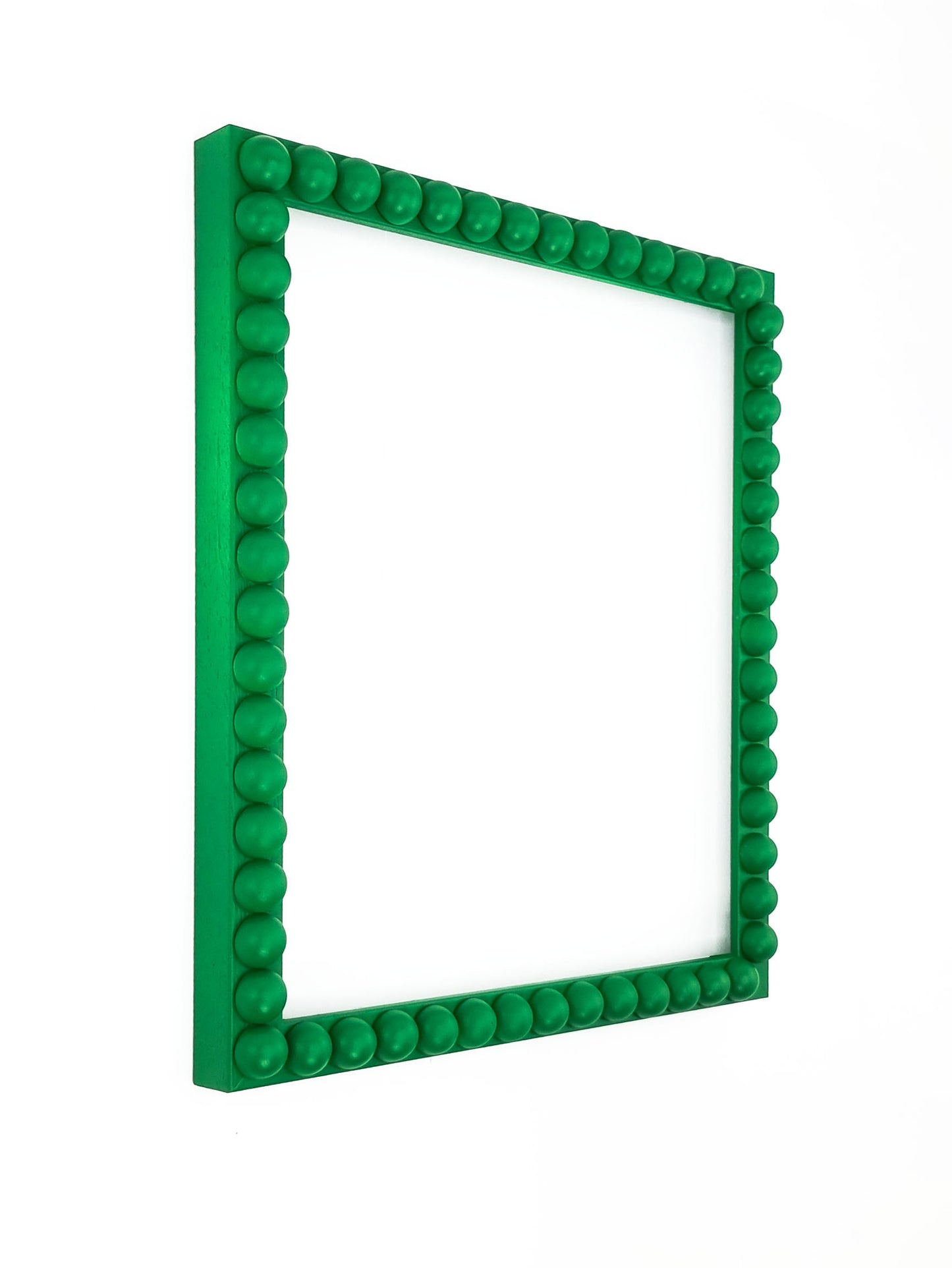 Wood Bobbin Picture / Photo Frames -  Green