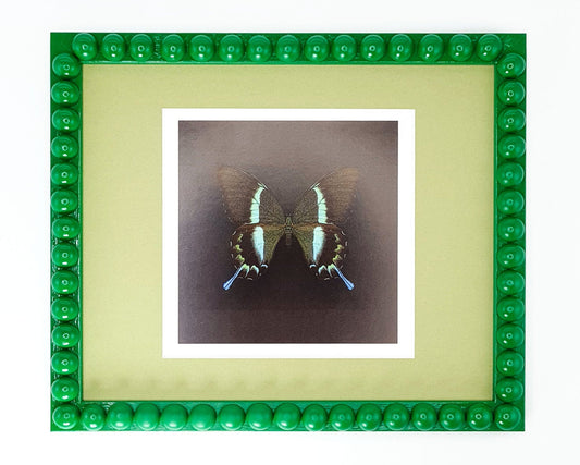Green Handmade Bobbin Picture / Photo Frame