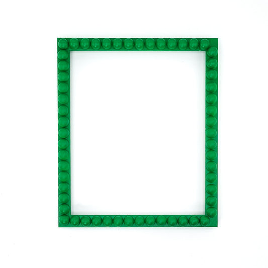 Wood Bobbin Picture / Photo Frames -  Green