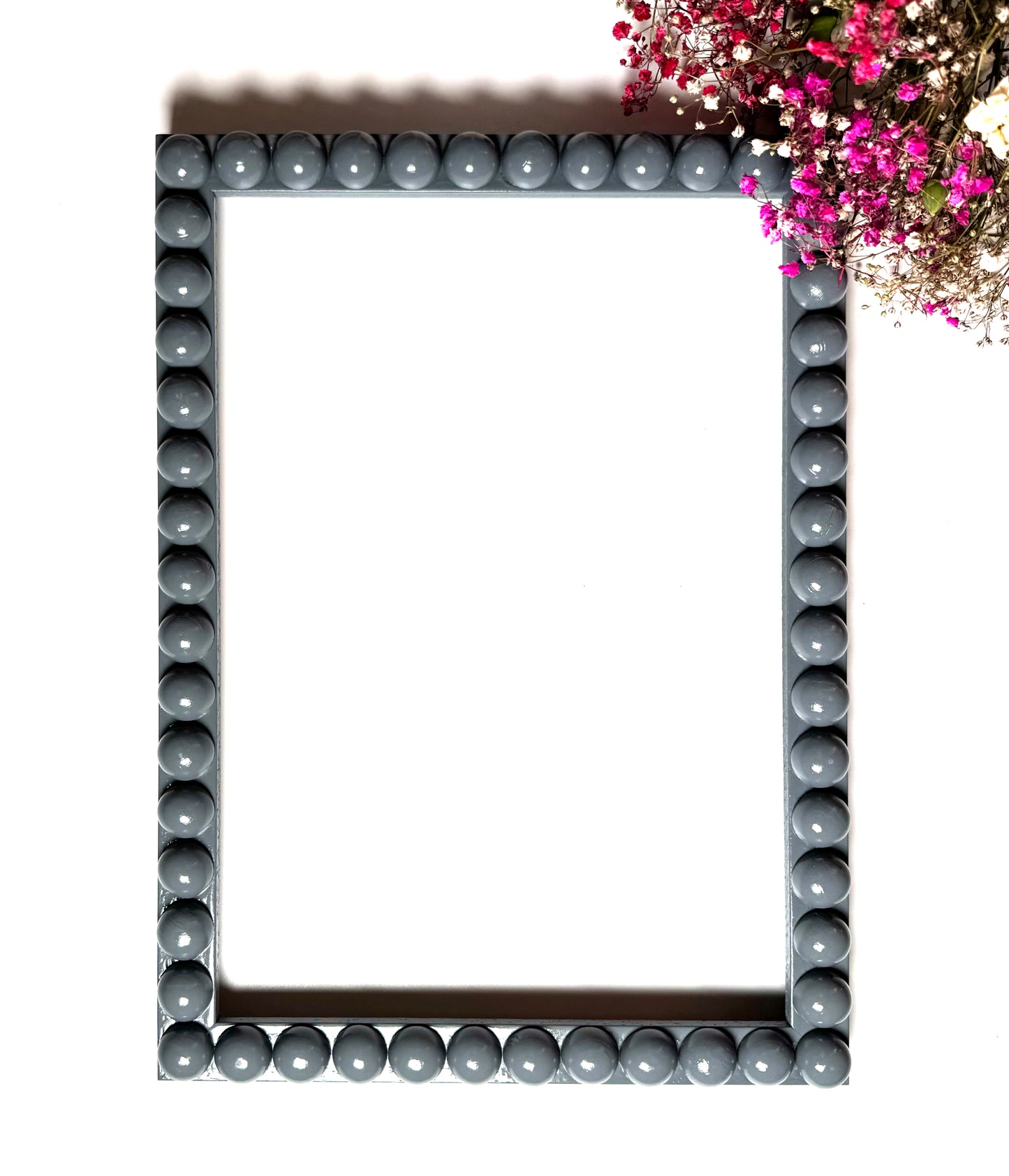 Grey Handmade Bobbin Picture / Photo Frame