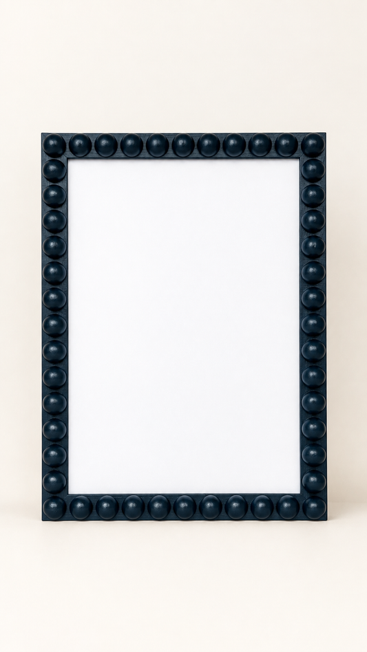 Wood Bobbin Picture / Photo Frames -  Farrow & Ball Hague Blue
