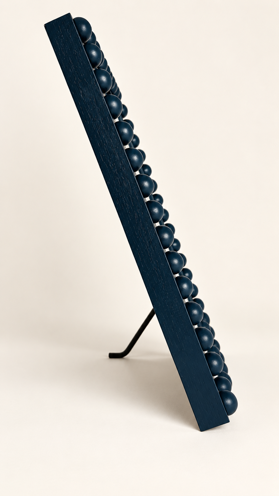 Farrow & Ball Hague Blue Hand Painted Bobbin Frame with Mount