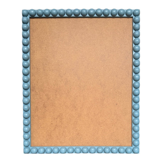 Wood Bobbin Picture / Photo Frame - Farrow & Ball Stone Blue