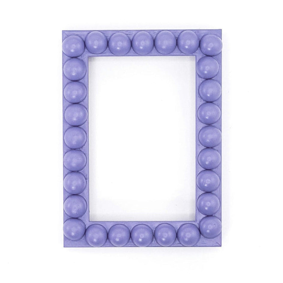 Wood Bobbin Picture / Photo Frames -  Purple