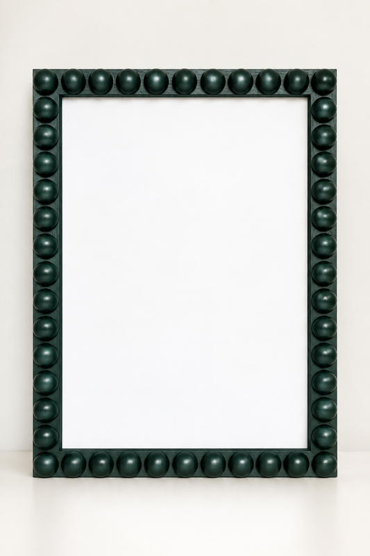 Wood Bobbin Picture / Photo Frame - Farrow & Ball Studio Green
