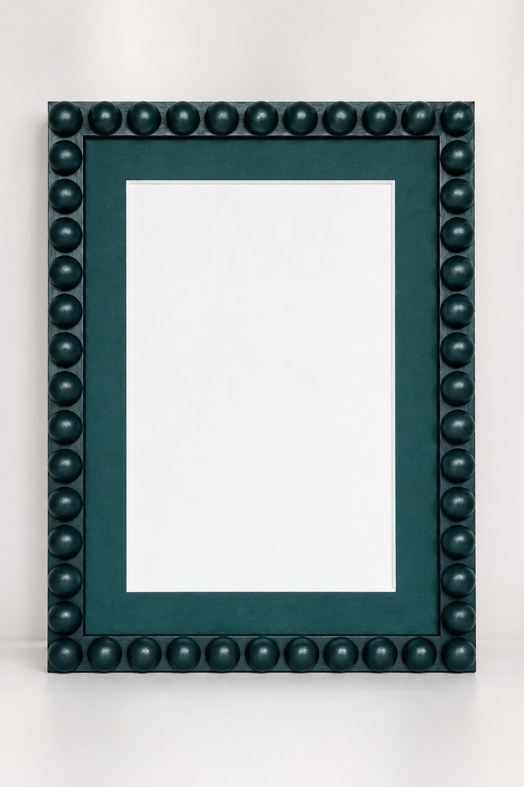 Farrow & Ball Studio Green Hand Painted Bobbin Frame with Mount