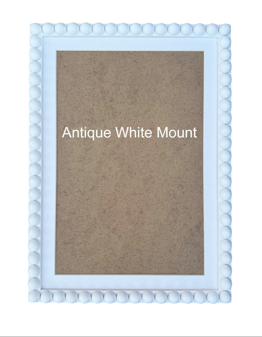 White Bobbin Frame with Mount