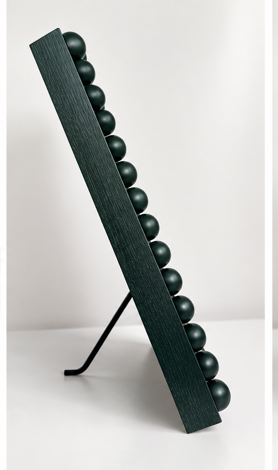 Wood Bobbin Picture / Photo Frame - Farrow & Ball Studio Green
