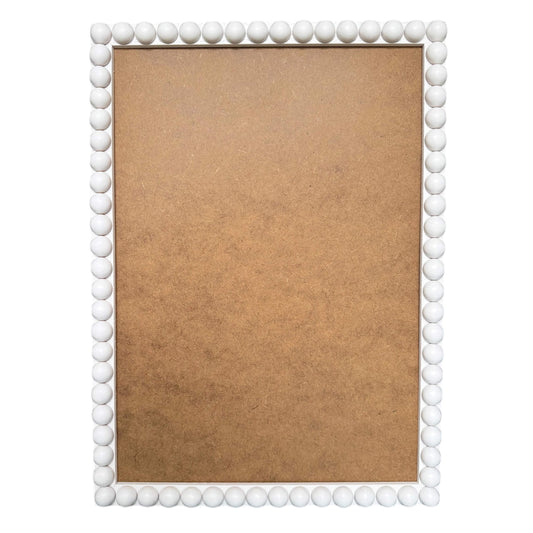 Wood Bobbin Picture / Photo Frames - White