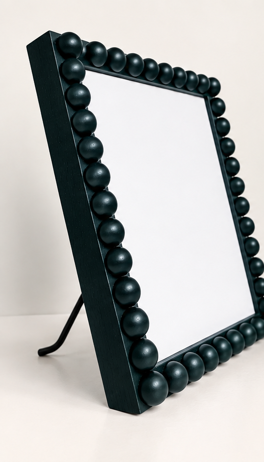 Wood Bobbin Picture / Photo Frame - Farrow & Ball Studio Green